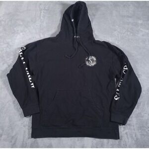 Salty Crew Fleece Hoodie Large Standard Refuge in the Sea Kangaroo Pocket Black